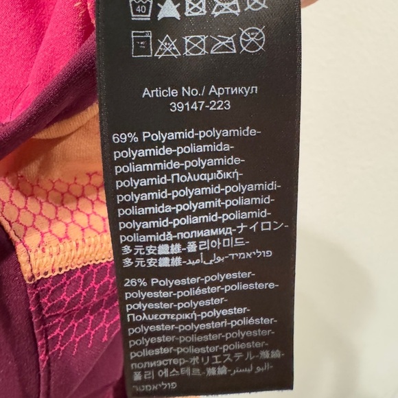 Falke Women’s Ergonomic Sport System Long Sleeve Running Purple Orange Shirt L - Picture 16 of 16